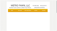 Desktop Screenshot of metropawnshop.com